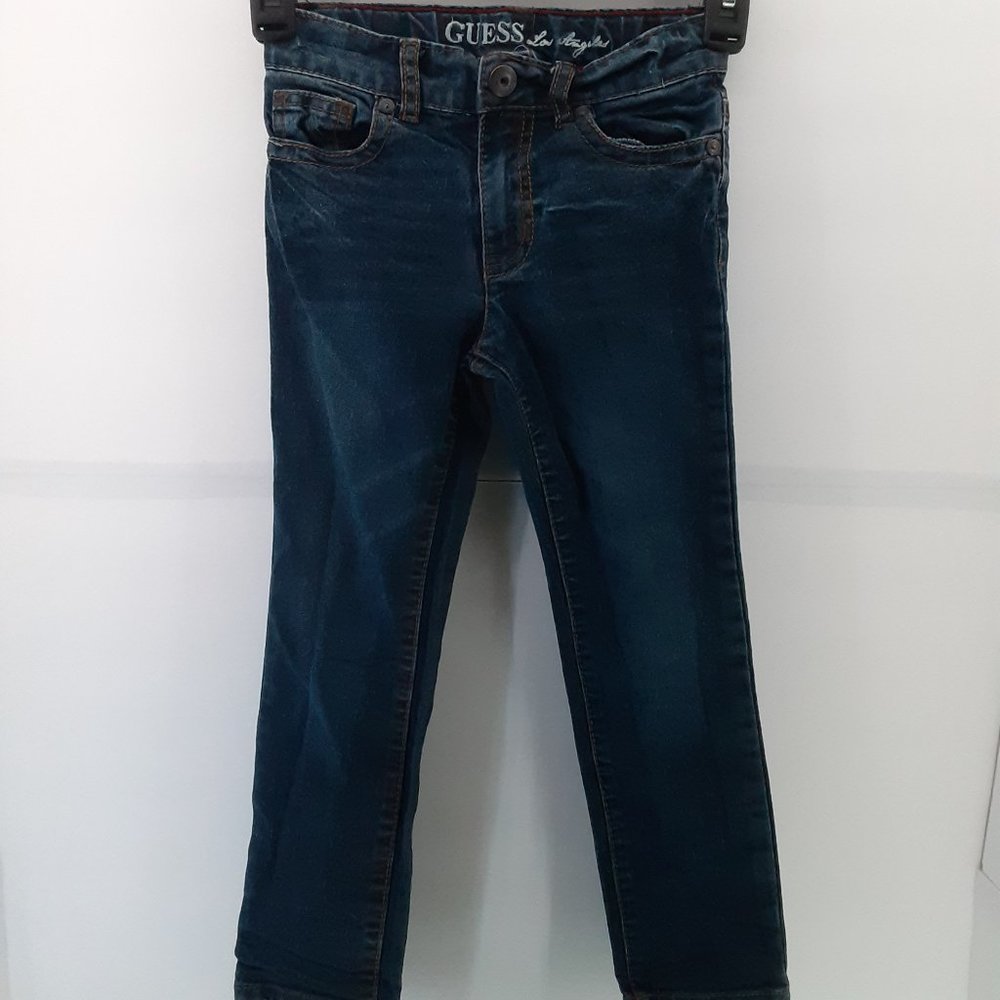 GUESS Youth Girls Daredevil Skinny Leg Jeans | Size 6 | Dark Blue‎